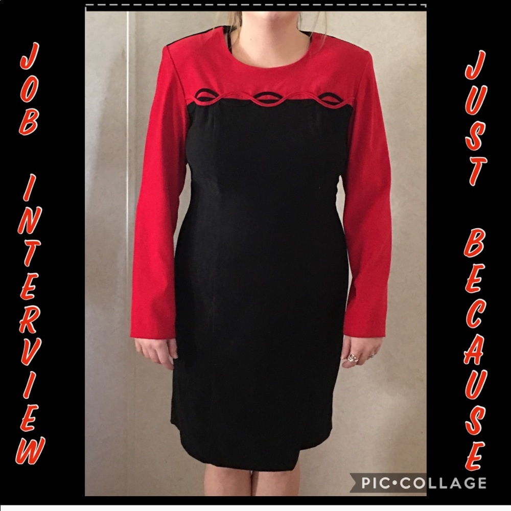 Red/Black Dress